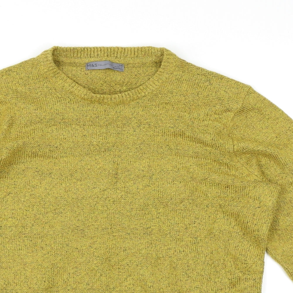 M&S Womens Yellow   Pullover Jumper Size M