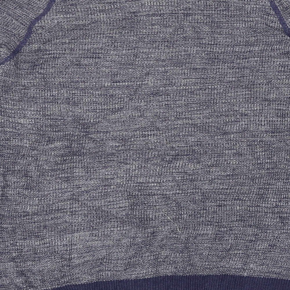 NEXT Mens Blue Herringbone  Pullover Jumper Size M
