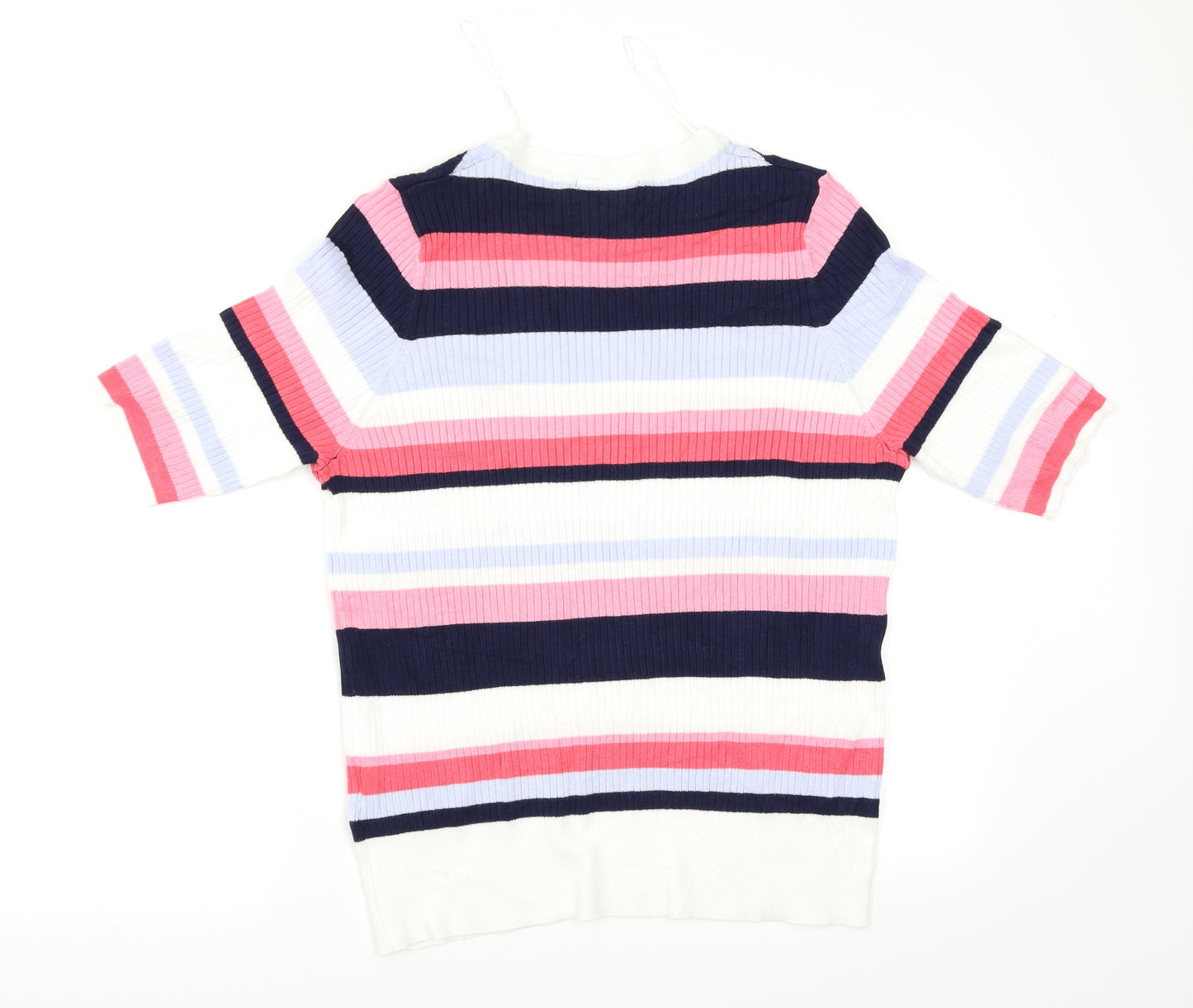 M&S Womens Multicoloured Striped  Pullover Jumper Size 20