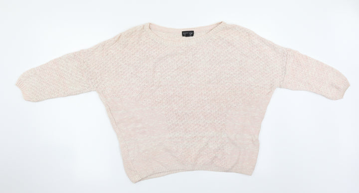 Topshop Womens Pink Pullover Jumper Size 8