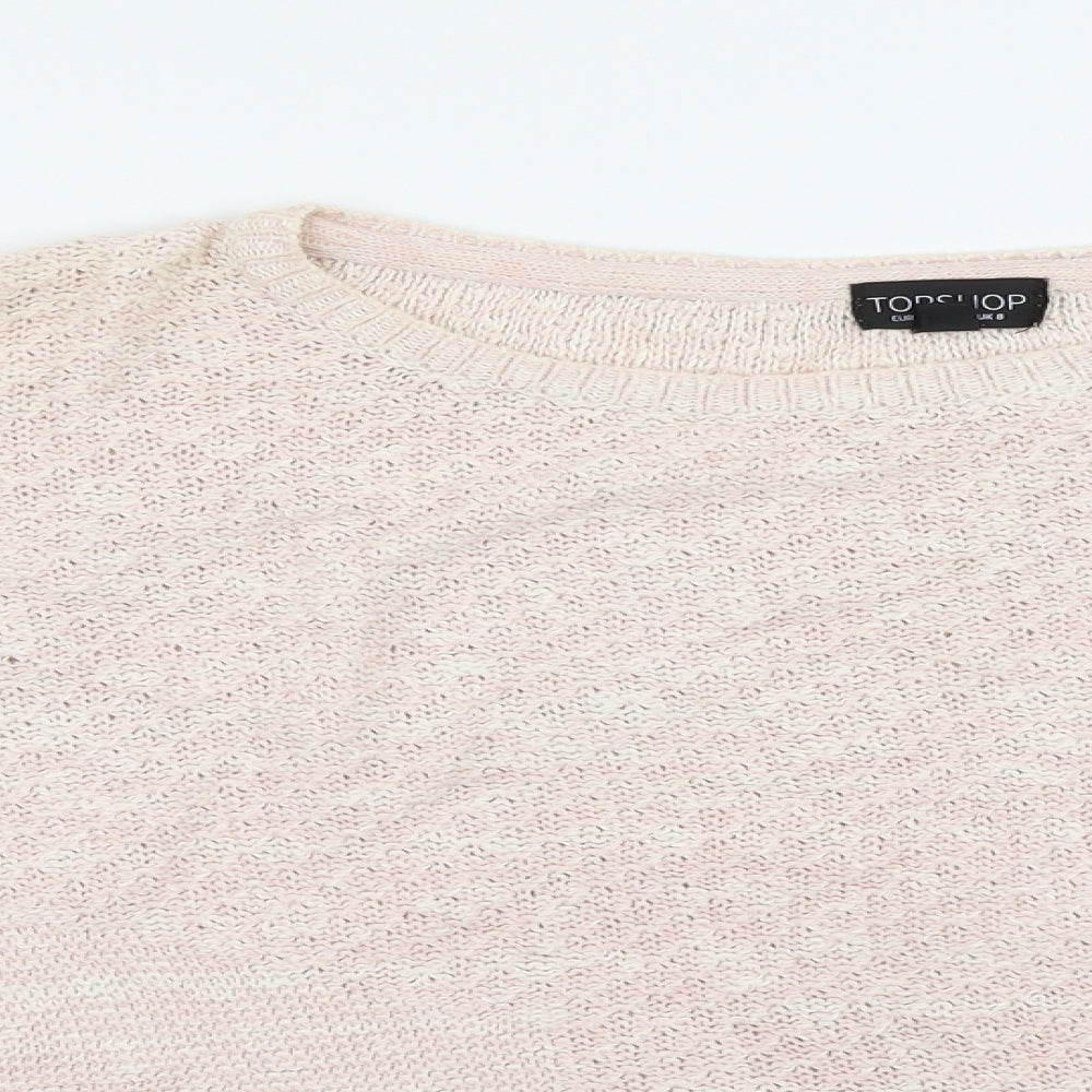 Topshop Womens Pink   Pullover Jumper Size 8