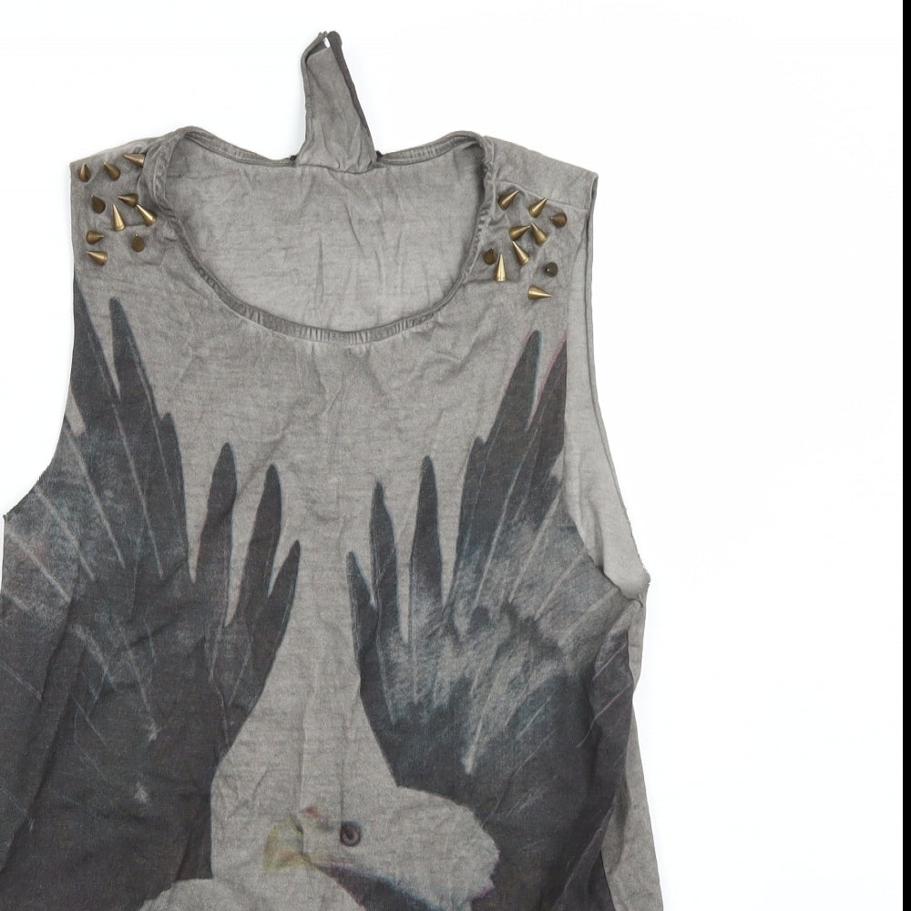 Primark Womens Grey   Basic T-Shirt Size 10