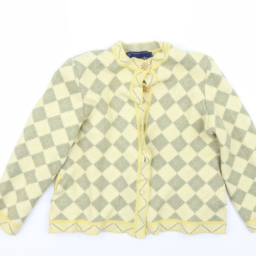 Bermonde Womens Yellow   Jacket Blazer Size 14