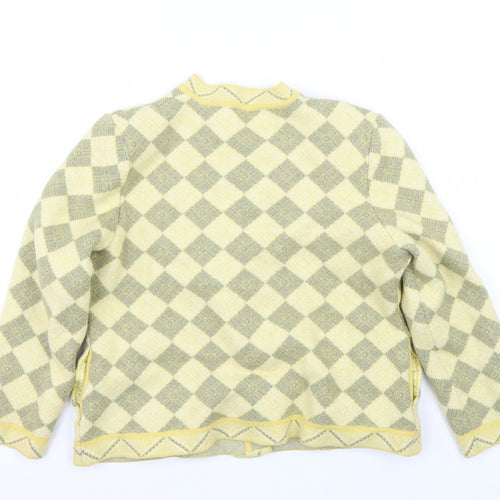 Bermonde Womens Yellow   Jacket Blazer Size 14