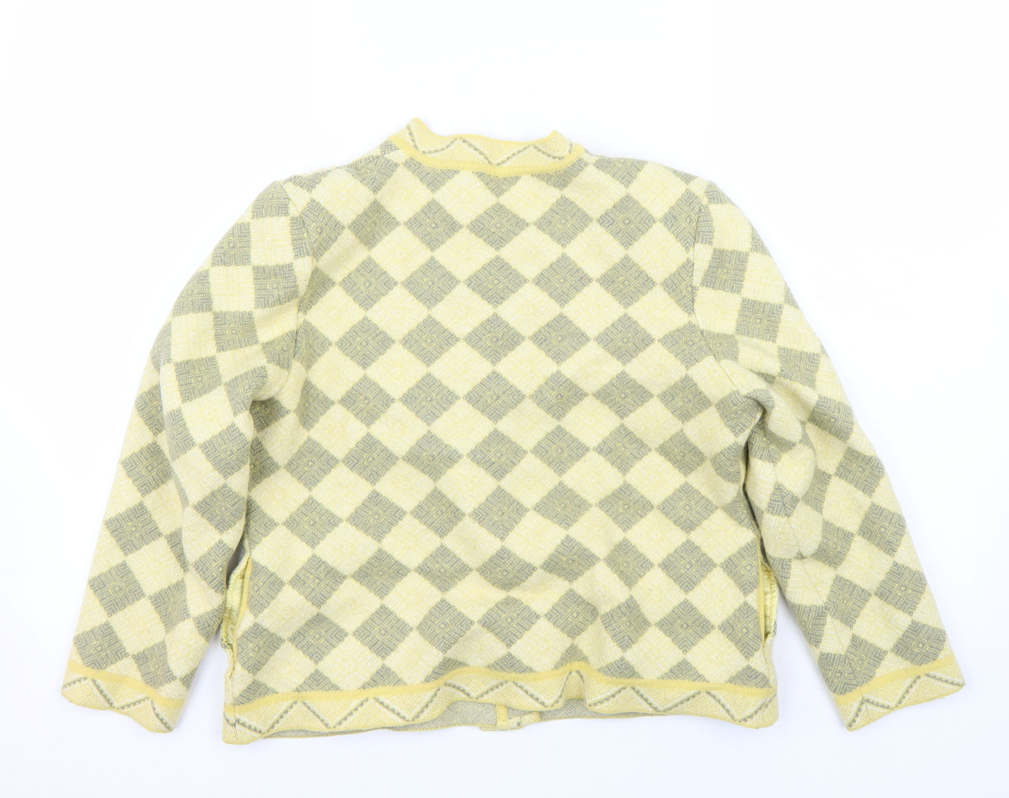 Bermonde Womens Yellow   Jacket Blazer Size 14