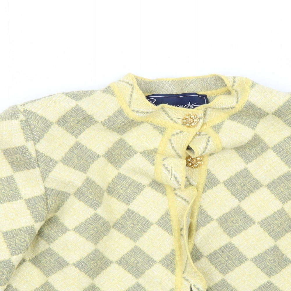 Bermonde Womens Yellow   Jacket Blazer Size 14