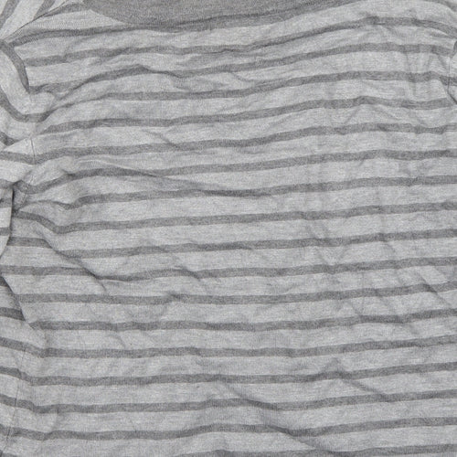 Alexandra Womens Grey Striped  Pullover Jumper Size M