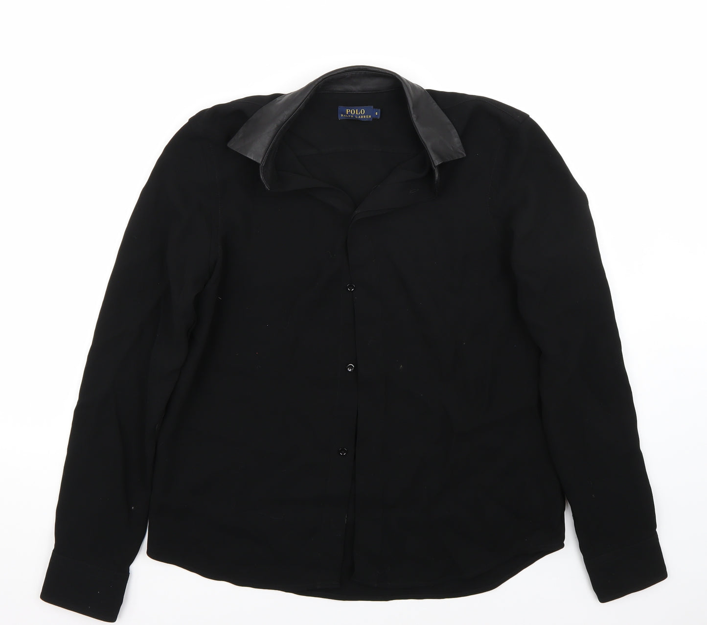 Polo Ralph Lauren Womens Black   Basic Button-Up Size 6