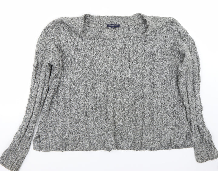 American Eagle Outfitters Womens Grey   Pullover Jumper Size L