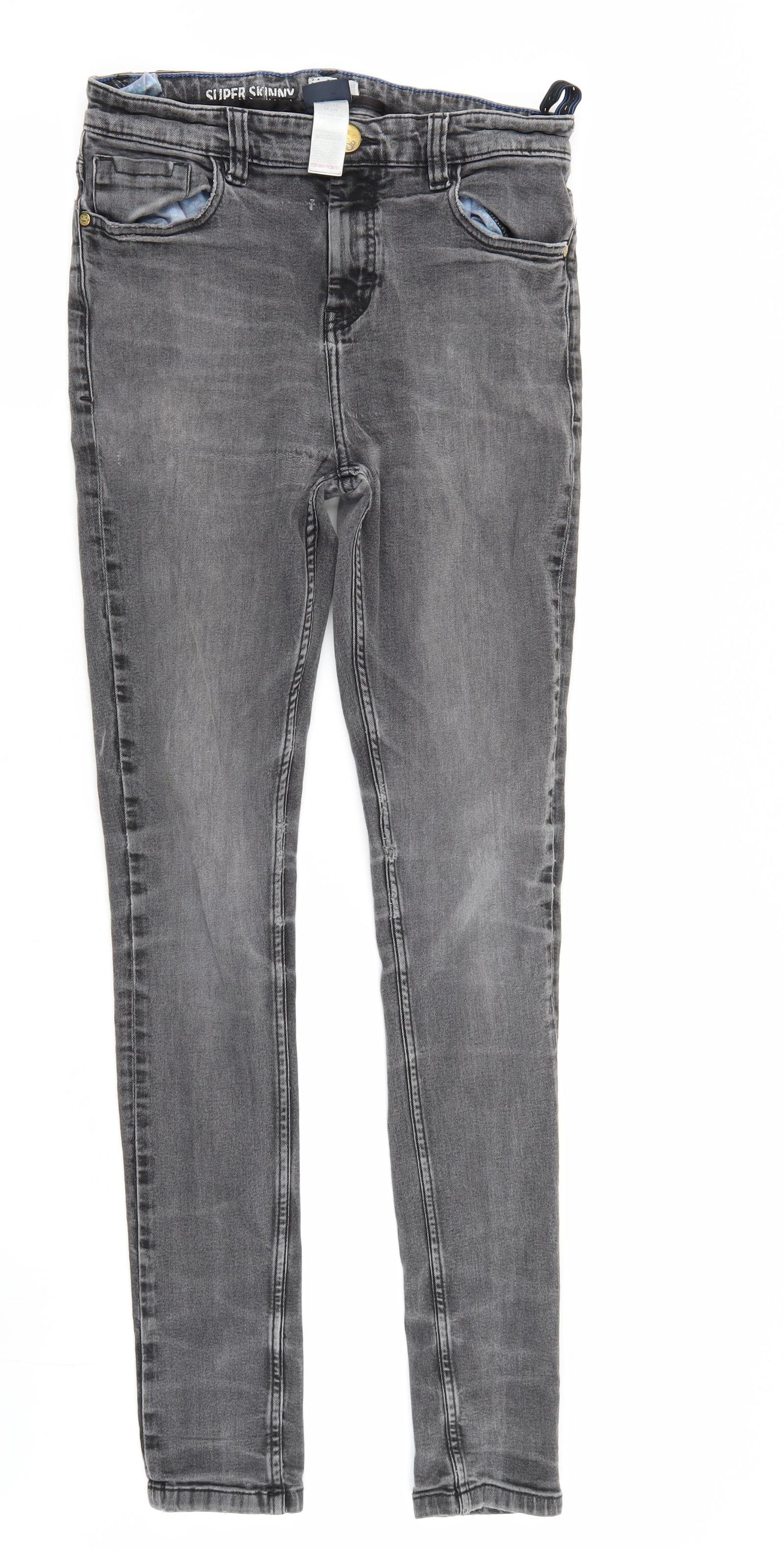 NEXT Girls Grey   Skinny Jeans Size 16 Years