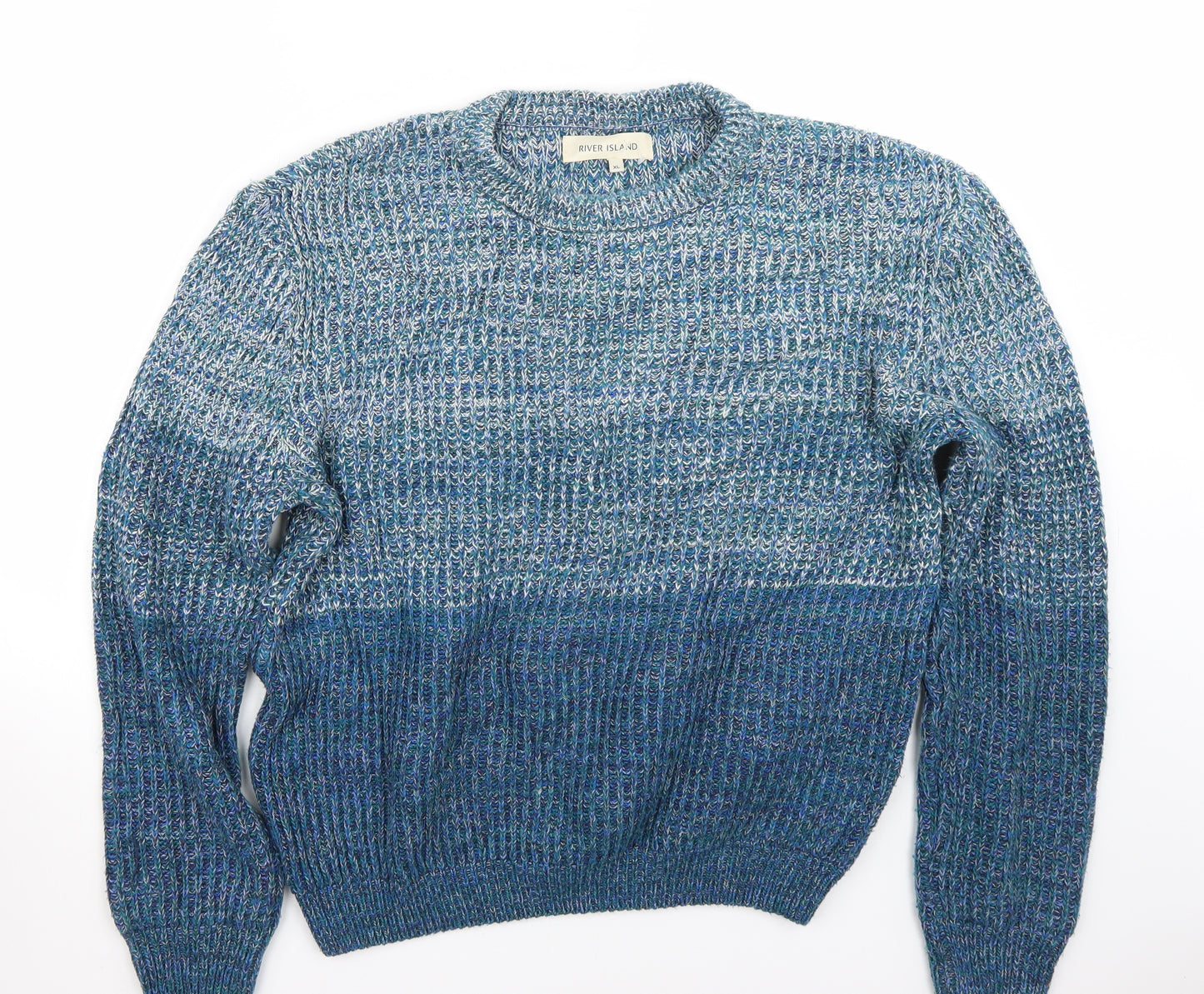 Riverisland Mens Blue   Pullover Jumper Size XL