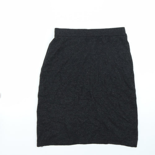 Frapp Womens Grey   A-Line Skirt Size 28