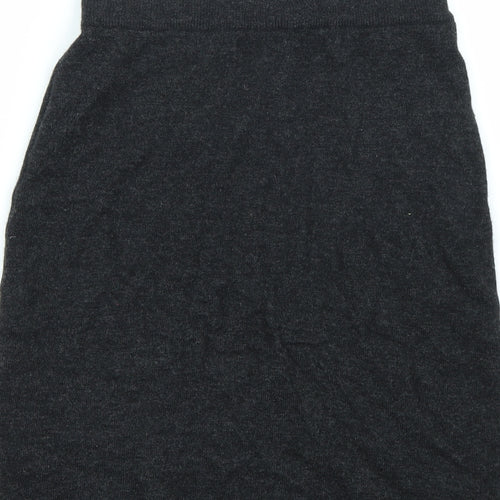 Frapp Womens Grey   A-Line Skirt Size 28