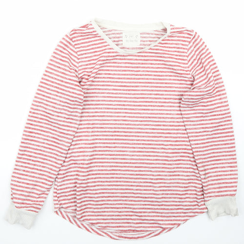 F&F Womens Red Striped  Pullover Jumper Size 14