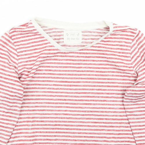 F&F Womens Red Striped  Pullover Jumper Size 14