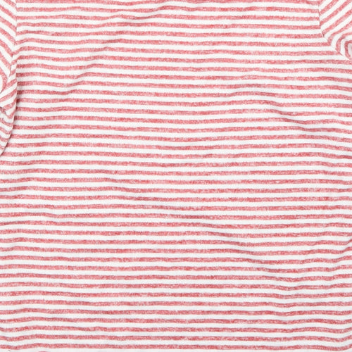 F&F Womens Red Striped  Pullover Jumper Size 14