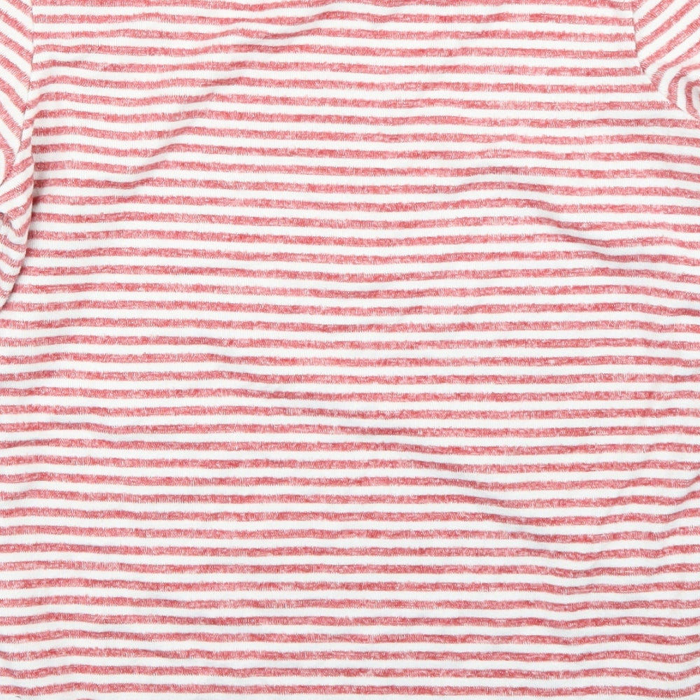 F&F Womens Red Striped  Pullover Jumper Size 14