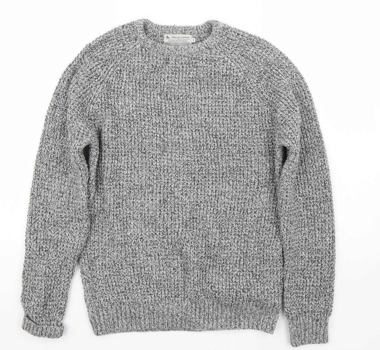 TU Mens Grey   Pullover Jumper Size S