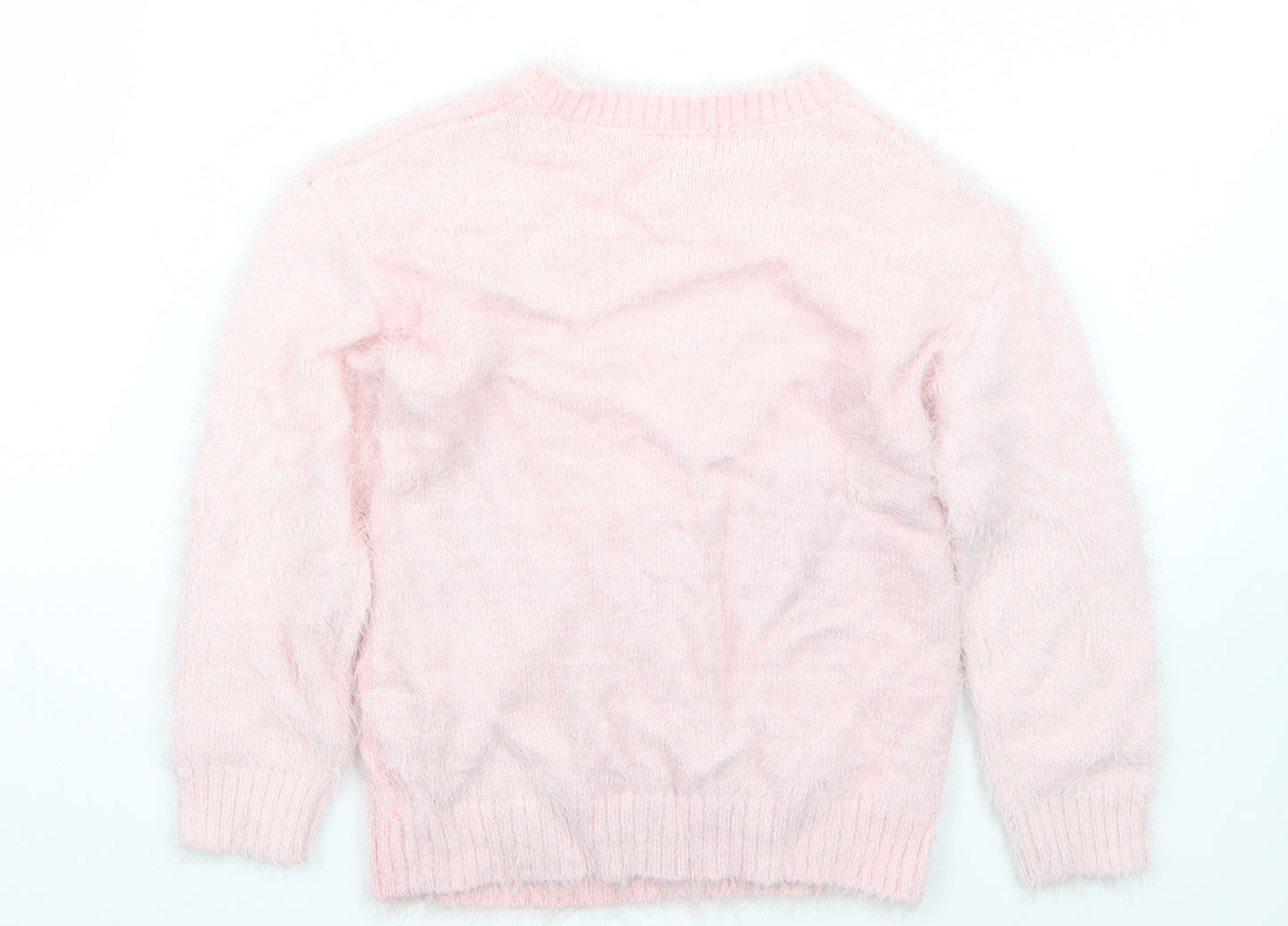 Matalan Girls Pink   Pullover Jumper Size 8 Years