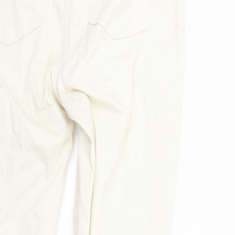 NEXT Womens Ivory   Straight Jeans Size 12 L27 in