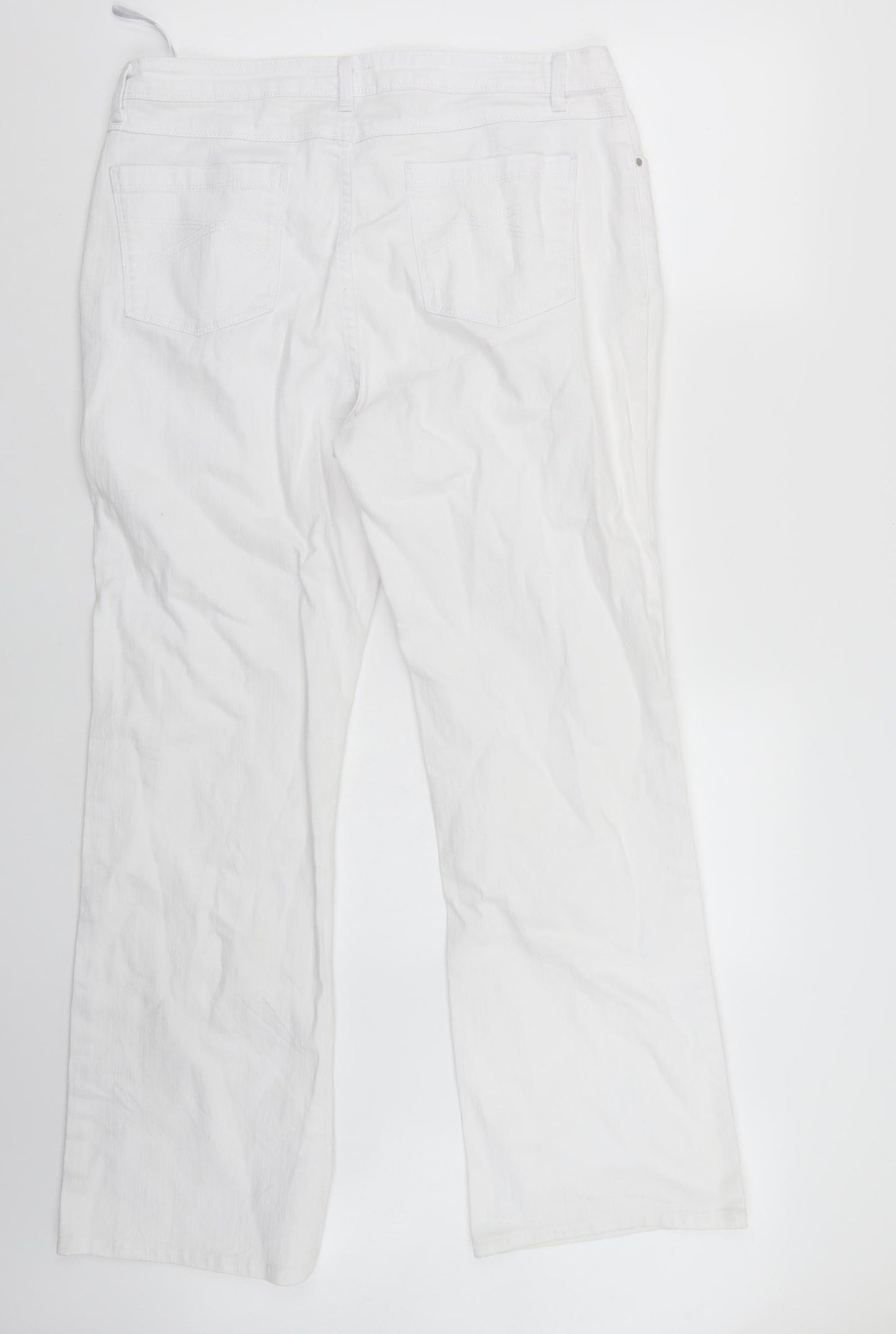 Per una  Womens White   Straight Jeans Size 16 L29 in