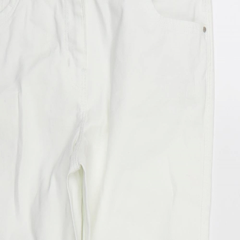 George Womens White   Cropped Jeans Size 14 L25 in
