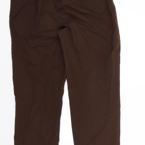 Preworn Womens Brown   Cropped Trousers Size 14 L26 in