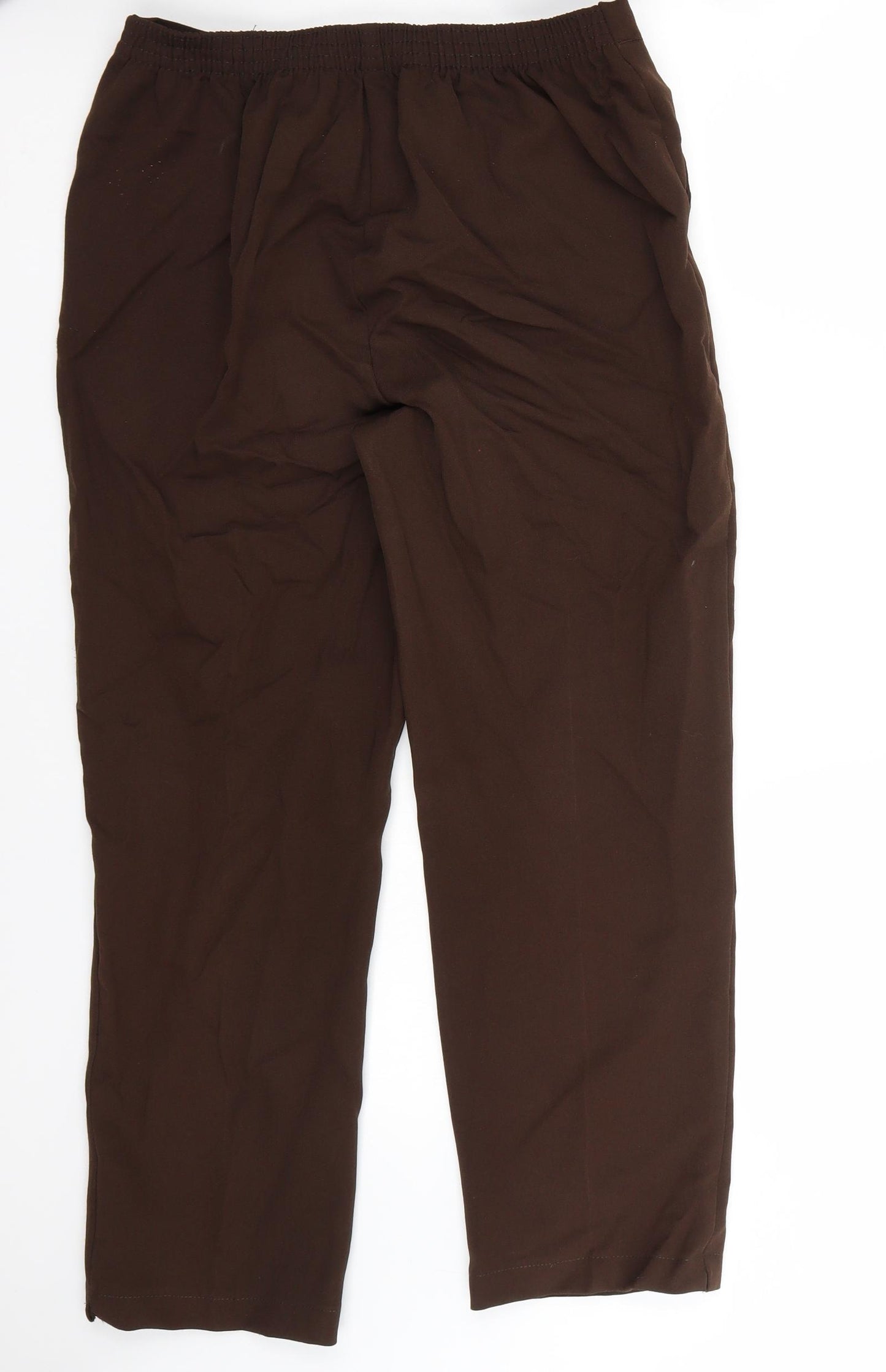 Preworn Womens Brown   Cropped Trousers Size 14 L26 in