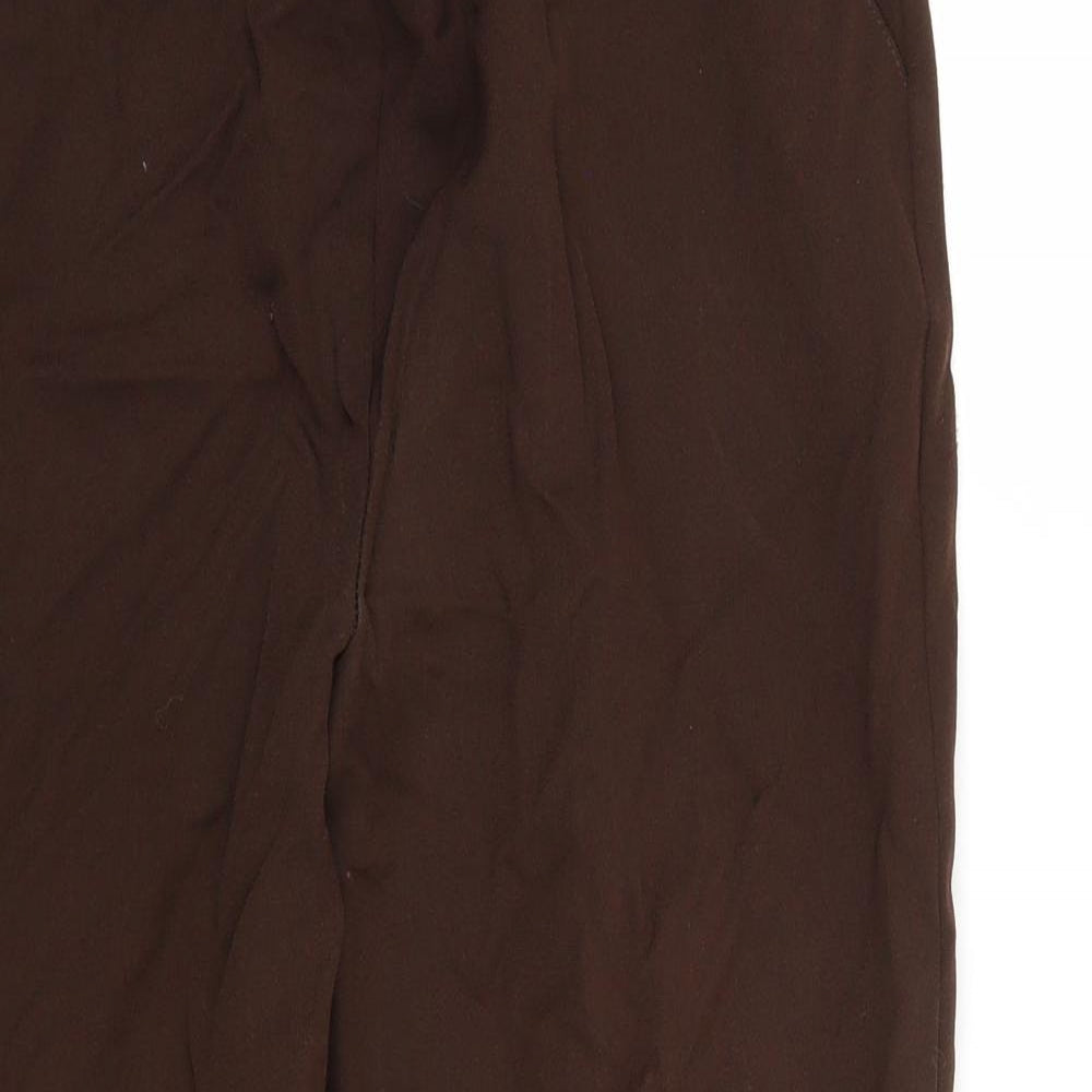 Preworn Womens Brown   Cropped Trousers Size 14 L26 in