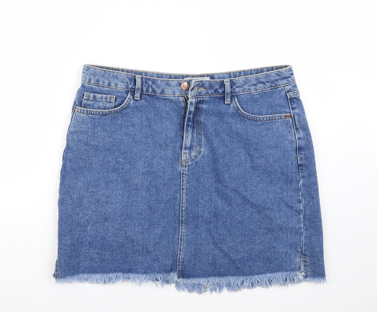 Newlook Womens Blue   A-Line Skirt Size 16