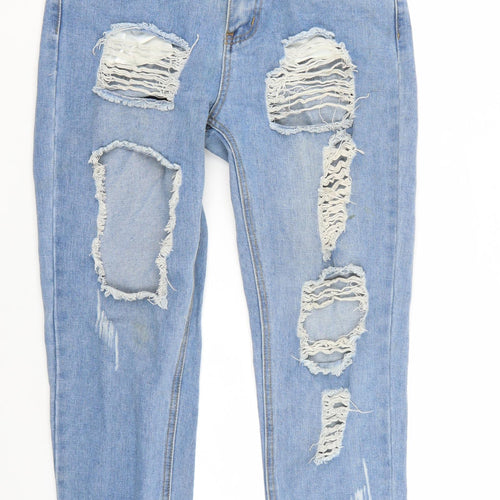 Nasty Gal Womens Blue   Cropped Jeans Size 10 L27 in