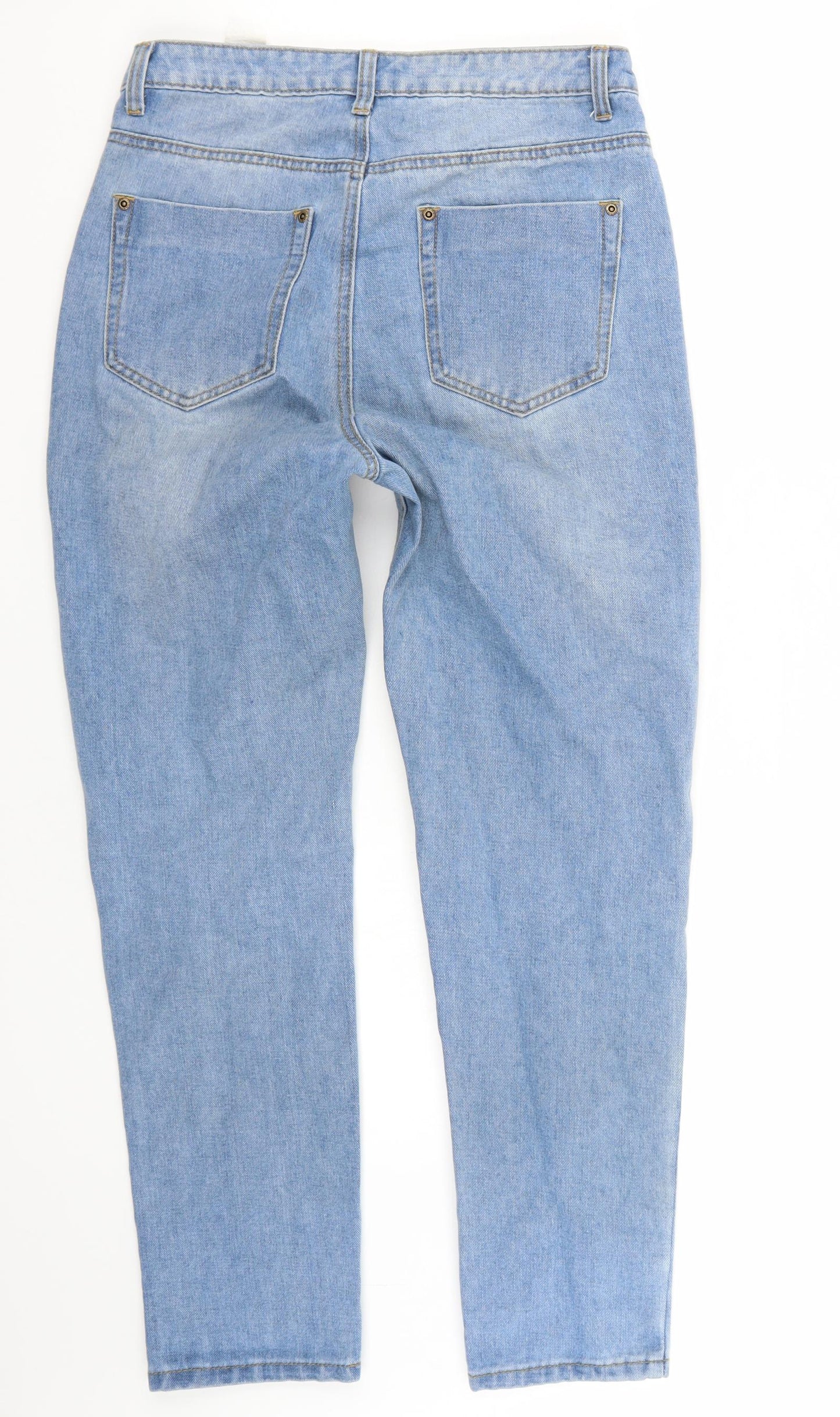 Nasty Gal Womens Blue   Cropped Jeans Size 10 L27 in