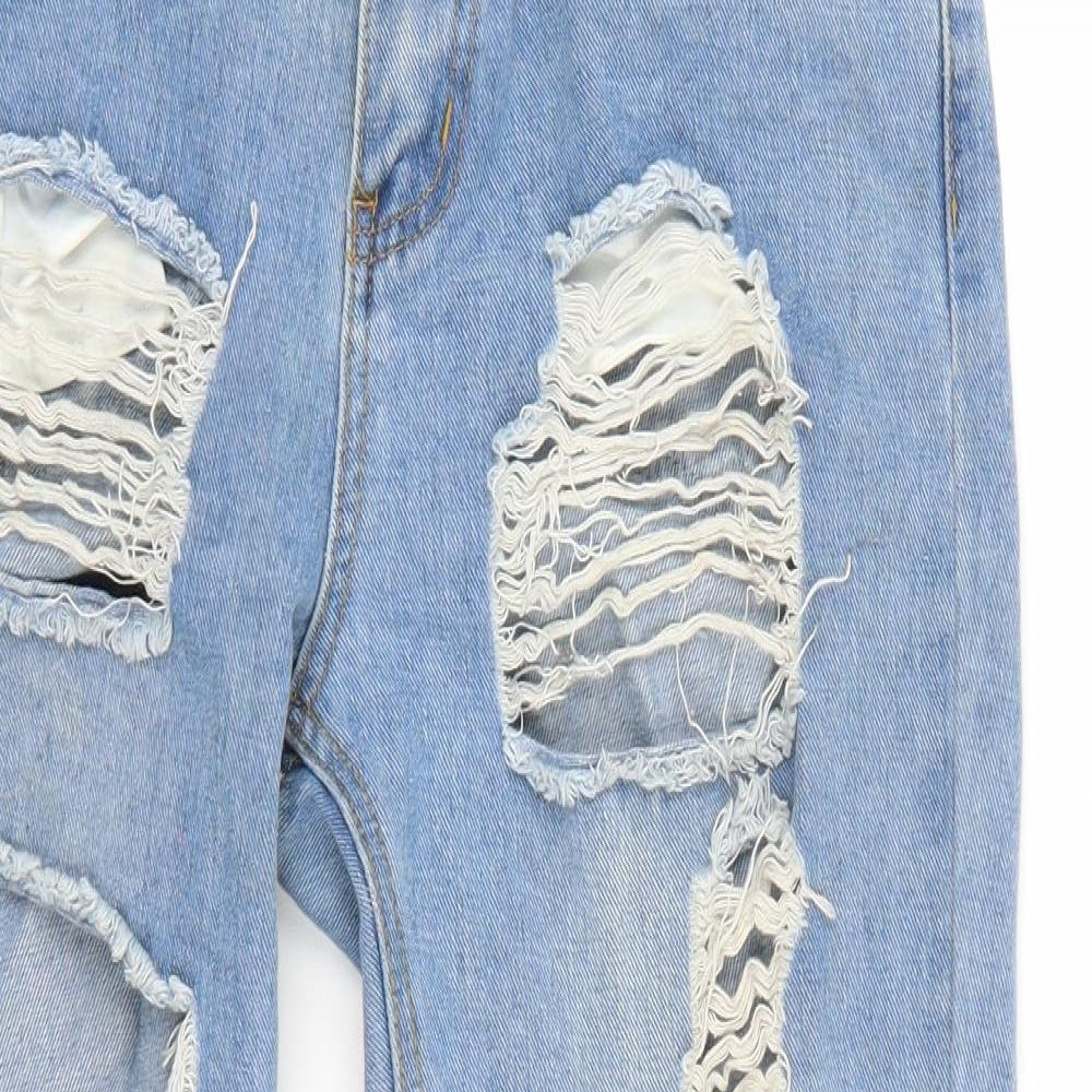Nasty Gal Womens Blue   Cropped Jeans Size 10 L27 in