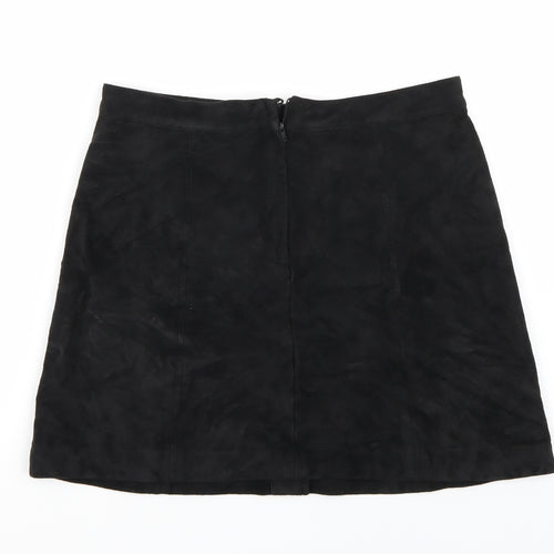 H&M Womens Black   A-Line Skirt Size 8