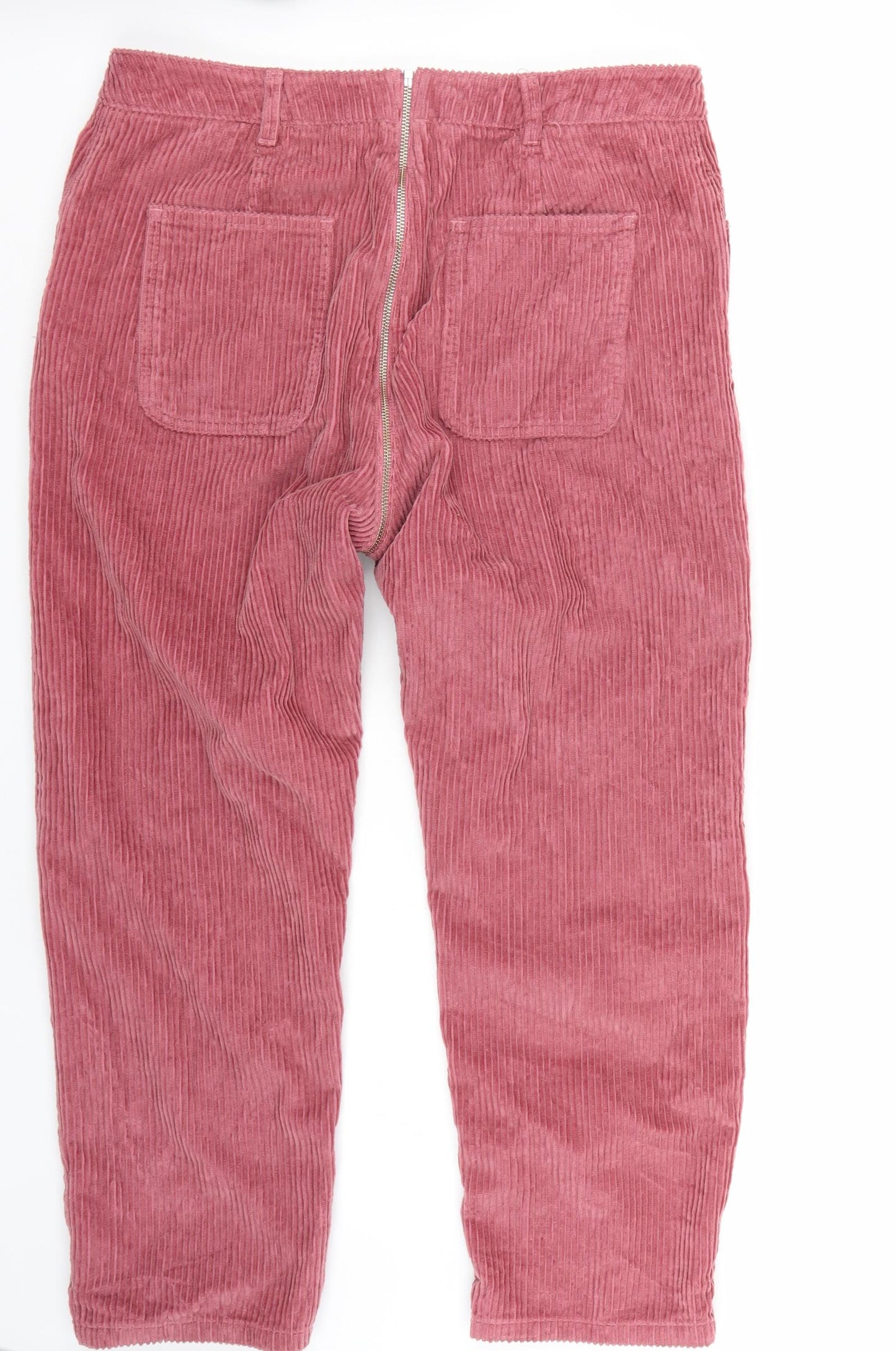 ASOS Womens Pink   Cropped Trousers Size 32 L24 in