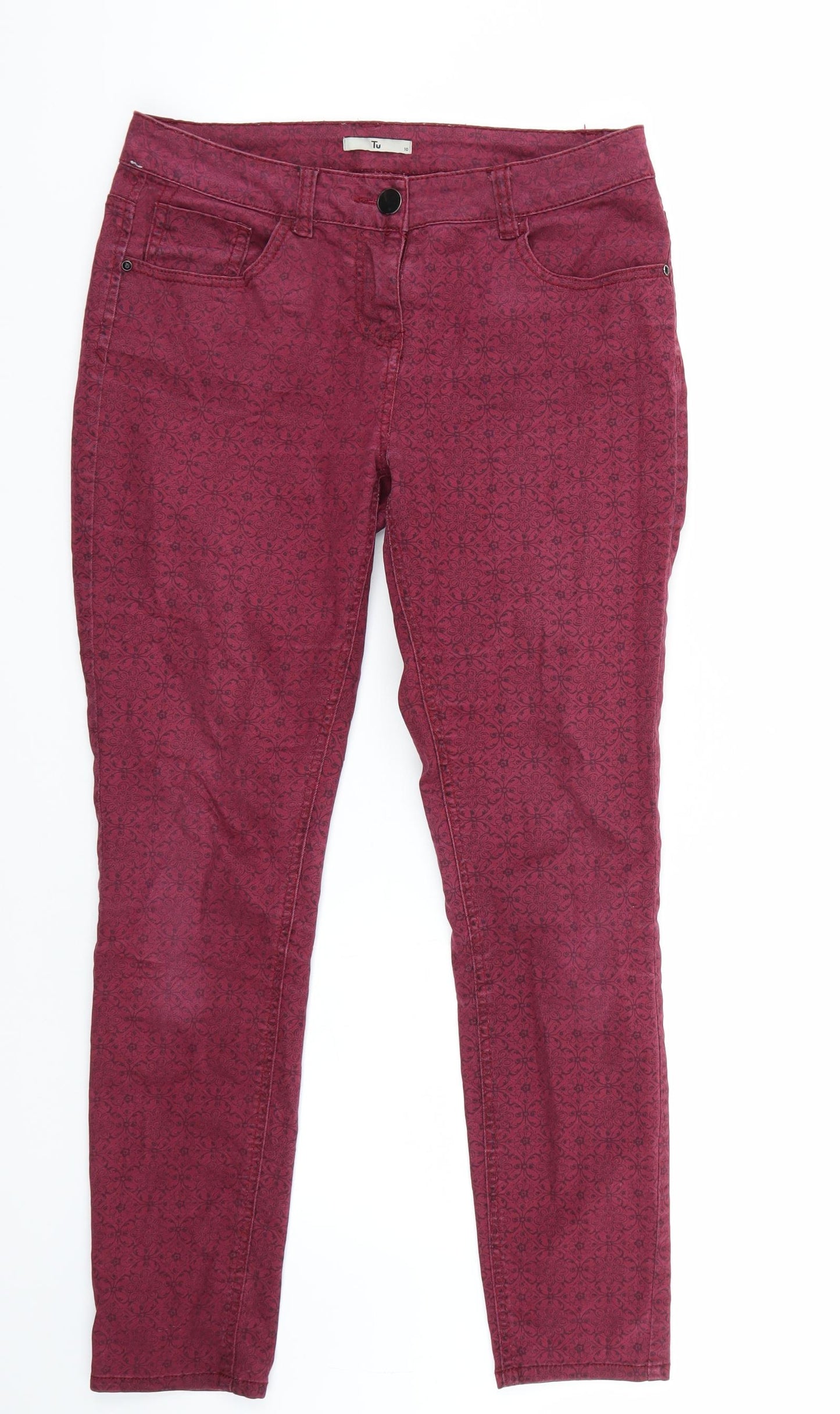 TU Womens Purple   Skinny Jeans Size 16 L28 in
