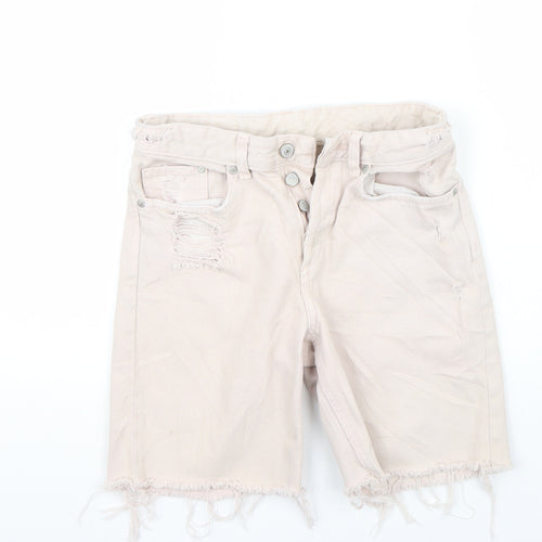 & denim Mens Ivory   Bermuda Shorts Size 24