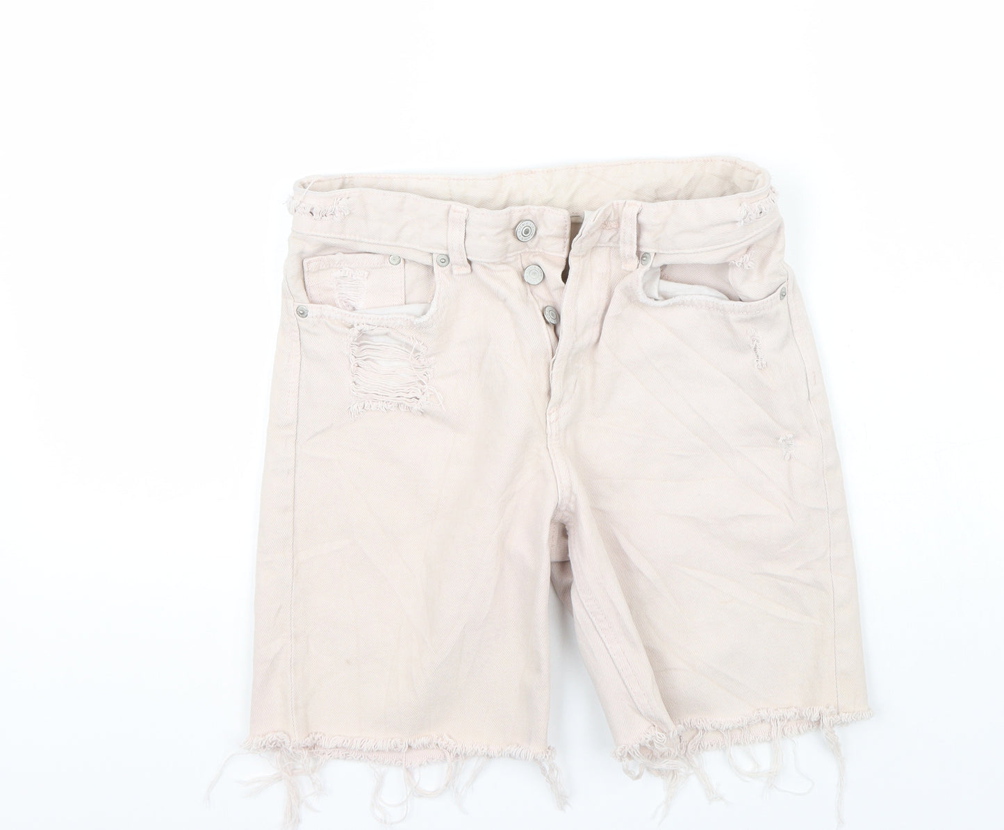 & denim Mens Ivory   Bermuda Shorts Size 24