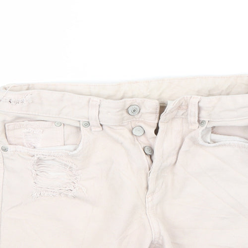 & denim Mens Ivory   Bermuda Shorts Size 24