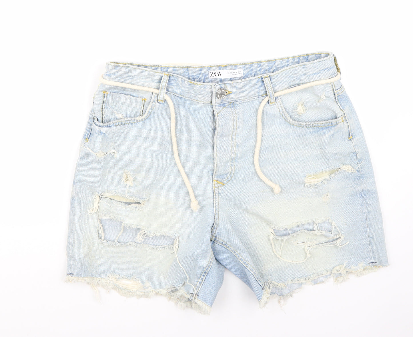 Zara Mens Blue   Bermuda Shorts Size 34