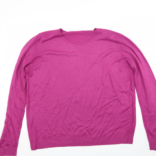 Marks and Spencer Womens Purple   Pullover Jumper Size 14