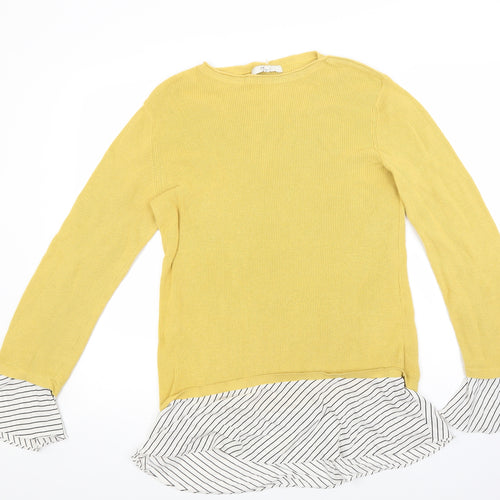 NEXT Womens Yellow   Pullover Jumper Size 12