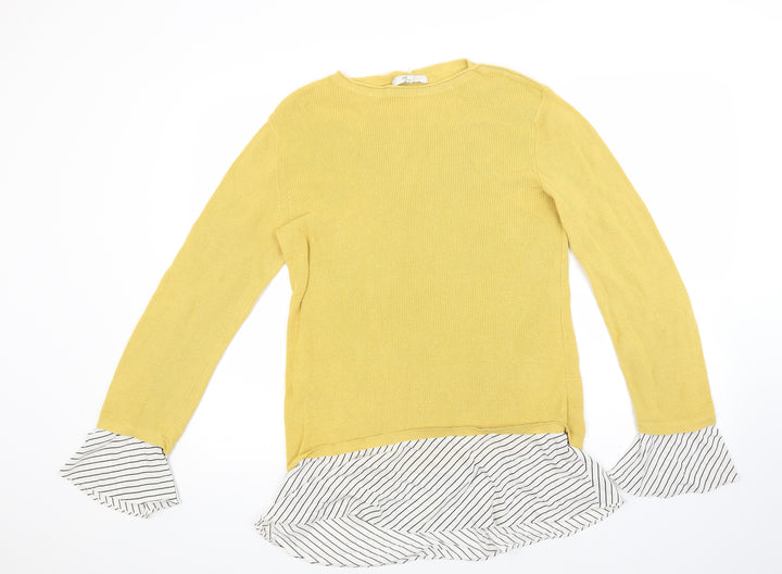 NEXT Womens Yellow   Pullover Jumper Size 12
