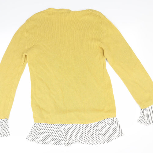 NEXT Womens Yellow   Pullover Jumper Size 12