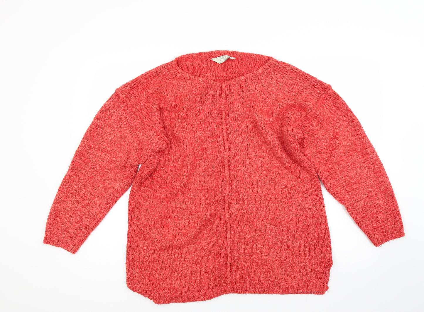 Theme Womens Red   Pullover Jumper Size 18