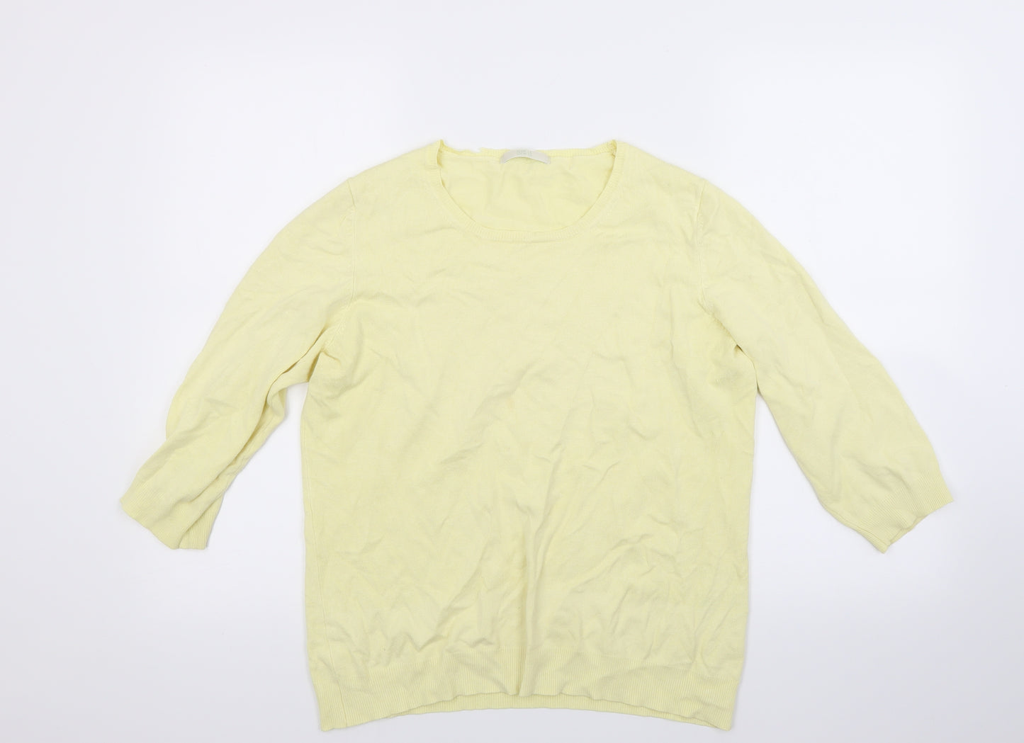 Marks and Spencer Womens Yellow   Pullover Jumper Size 16