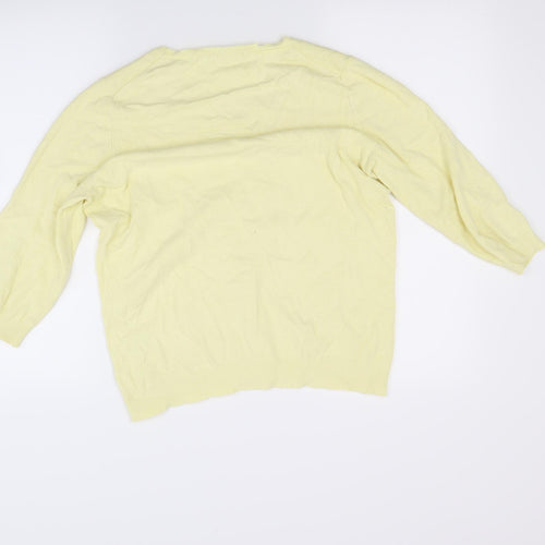Marks and Spencer Womens Yellow   Pullover Jumper Size 16