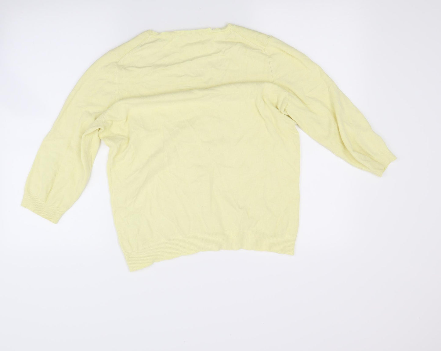 Marks and Spencer Womens Yellow   Pullover Jumper Size 16