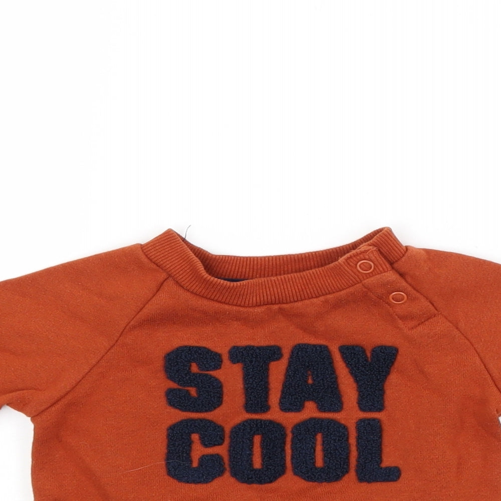 Primark Boys Brown   Pullover Jumper Size 6-9 Months