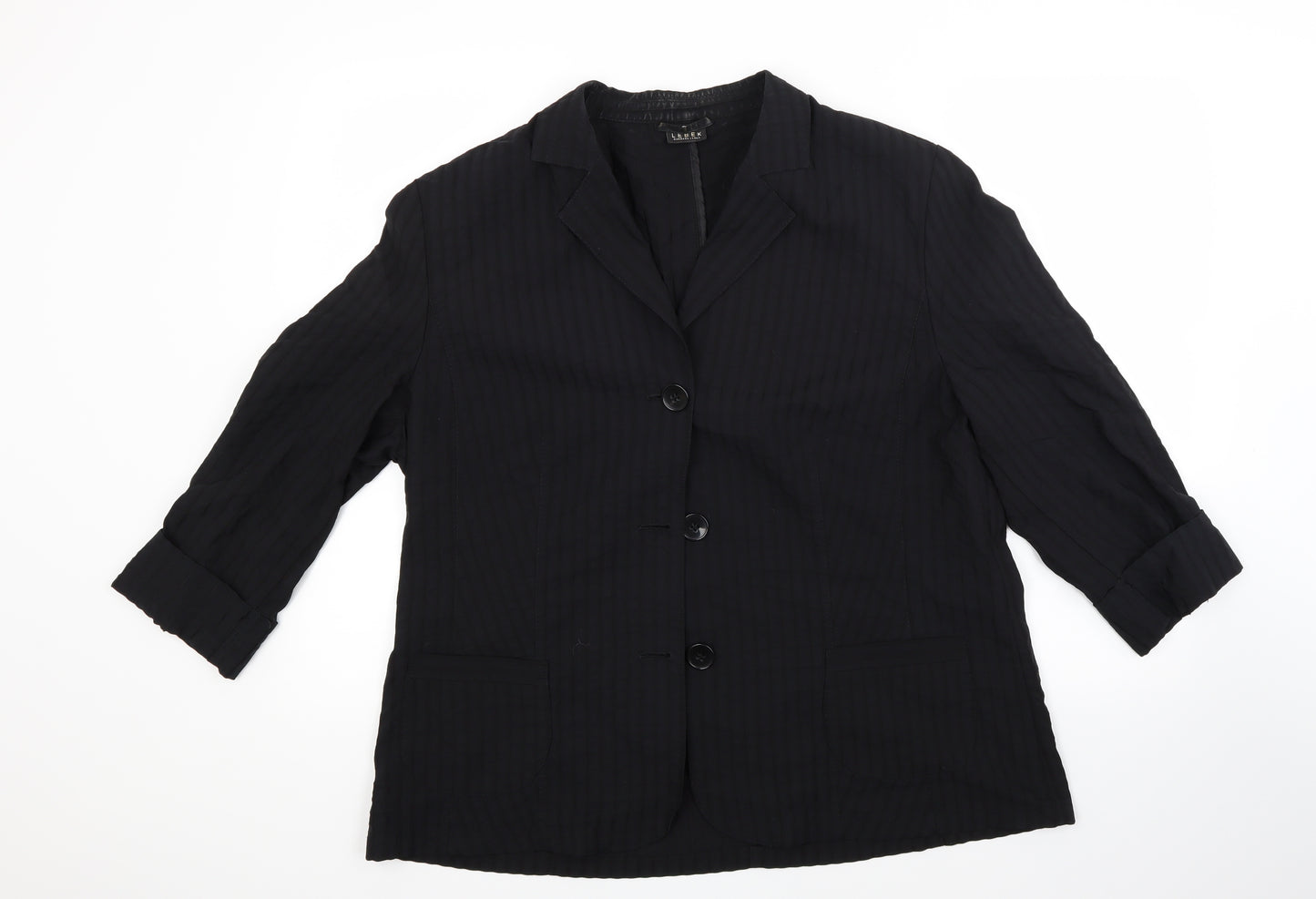 Lebek Womens Black   Jacket Blazer Size 18